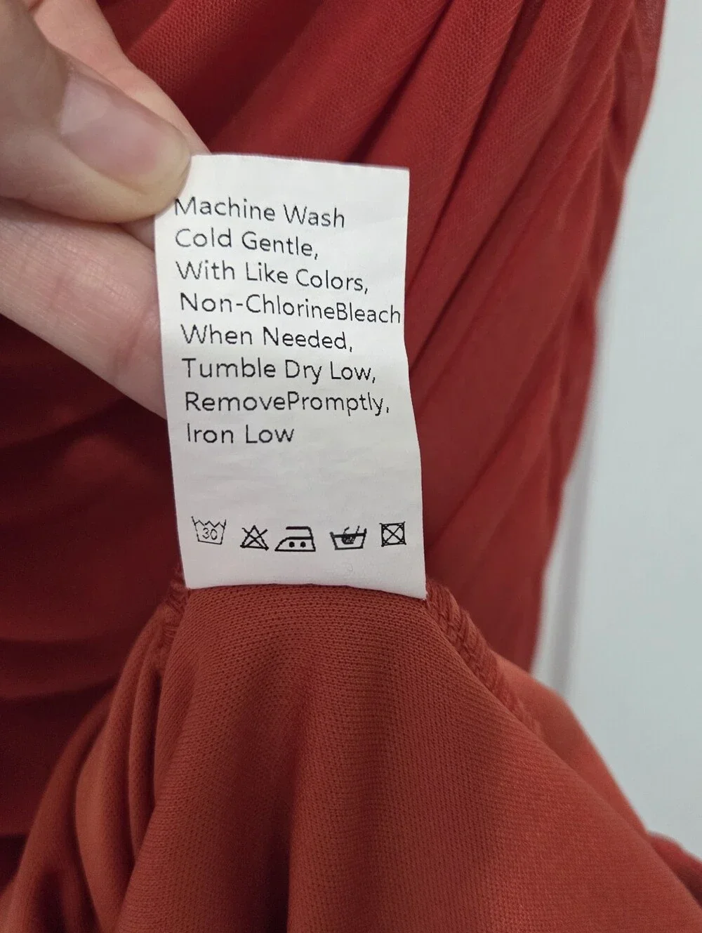 PRETTYGARDEN Rust One Shoulder Ruched Bodycon Dress Cocktail Wedding Guest Sz S - Picture 9 of 10